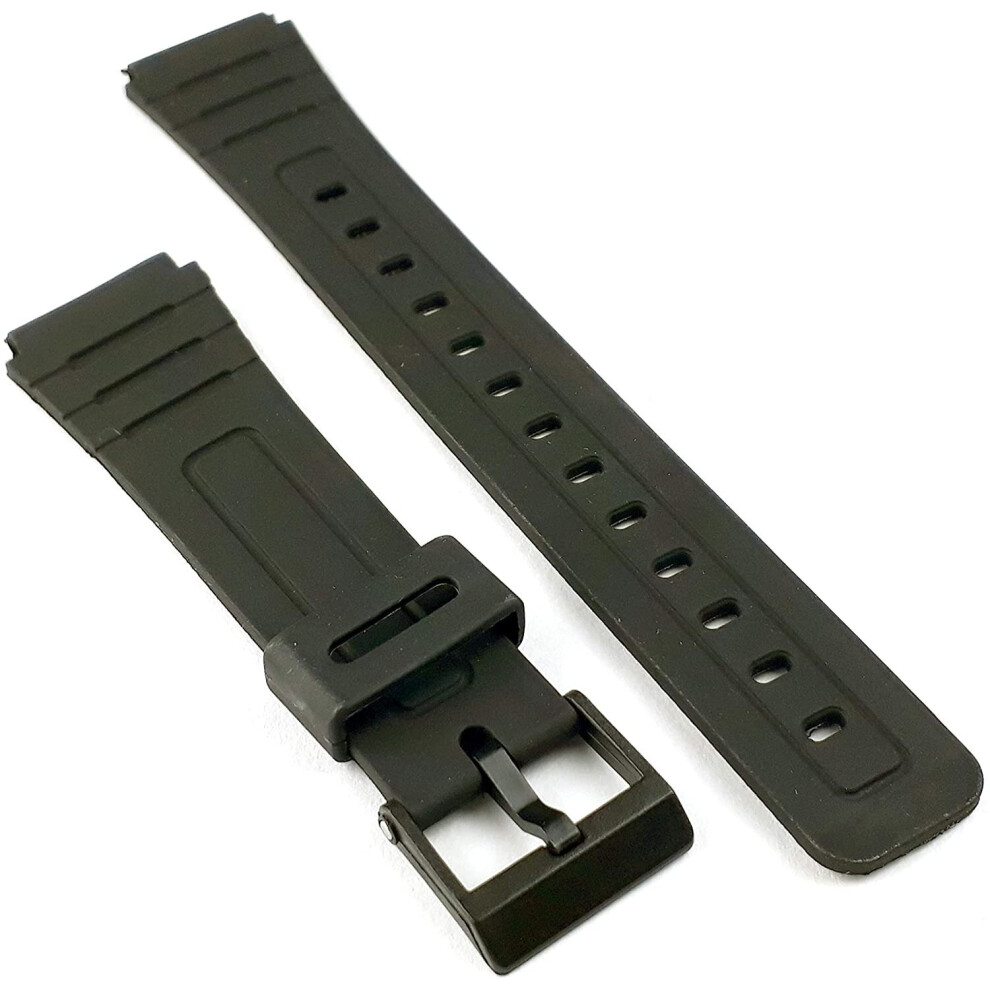 Watch Strap Generic Replacement 18mm Strap Compatible with Casio F91 F91W F91-W