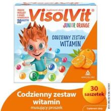 Visolvit Junior Orange smak pomarańczowy - 30 saszetek