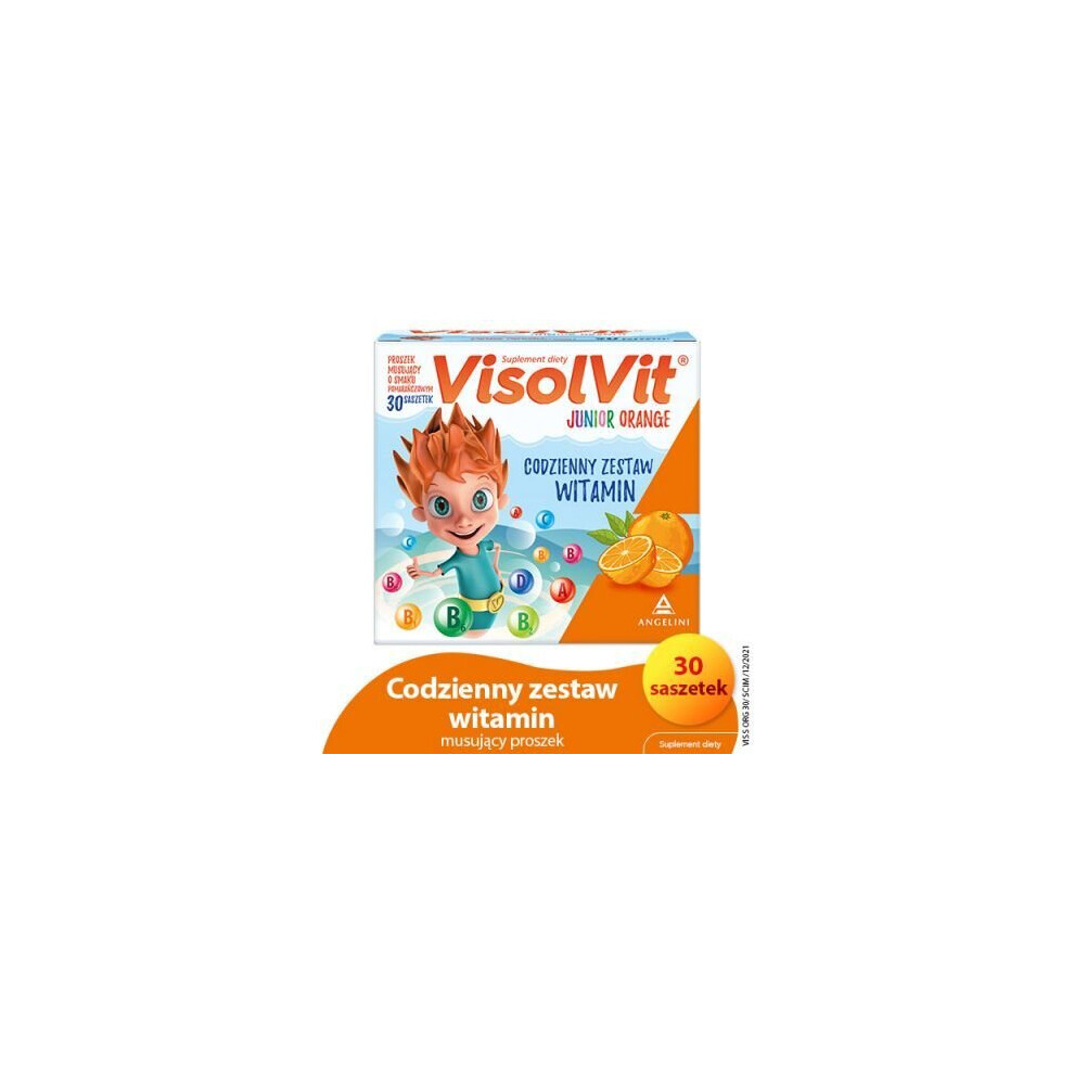 Angelini Visolvit Junior Orange Smak Pomarańczowy - 30 Saszetek