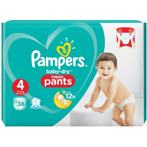 Pampers PAMPERS B/DRY NAP/PANTS 4 38'S