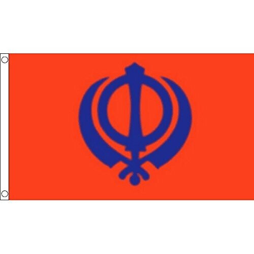 AZ FLAG Sikhism Flag 3' x 5' - Sikh religion flags 90 x 150 cm - Banner ...