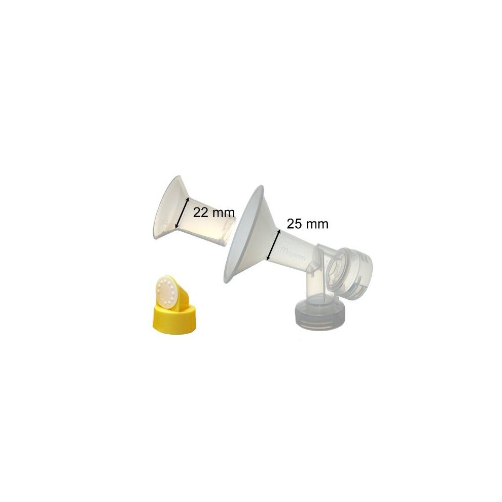 Breast Shield Medium Insert For Medela Breast Pumps With Valve And Membrane (Small, 25 Mm, 1-Piece) Maymom