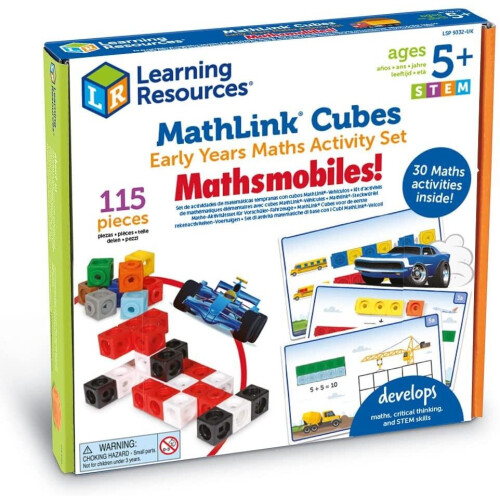 Learning Resources Learning Resources MathLink Cubes Early Maths Activity Set : Mathsmobiles