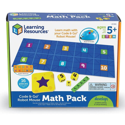 Learning Resources Learning Resources Code & Go Ρομπότ Μάους Μαθηματικών, STEM, Πακέτο Επέκτασης, 5+ ετών