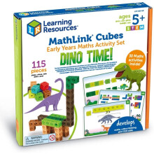 Learning Resources MathLink Cubes Early Maths Activity Set : Dino Time