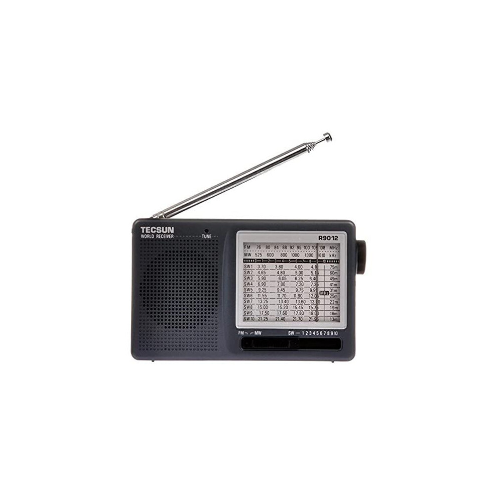 TECSUN R-9012 Portable Digital Shortwave Radio AM/FM/SW(1-10) 12 Bands Receiver Receiver(UK-9012)