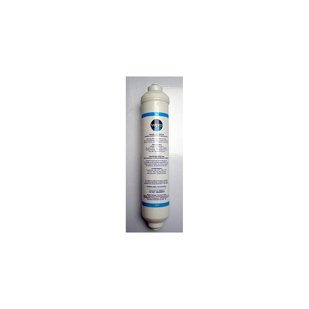 Kenwood KSBSDIX16 refrigerator fridge freezer - replacement Wpro USC100/1 USC100 external inline fridge ice water filter cartridge replaces 5231J