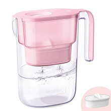Waterdrop Elfin Fridge Water Filter Jug with 190 Days Filter, 2.5L, Reduces Fluoride, Chlorine and More, NSF Certified, BPA Free, Pink (Replacem