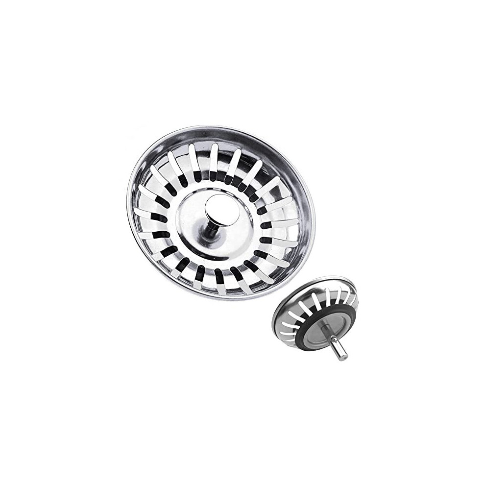 2.0 Tomario Kitchen Sink Strainer Plug Stainless Steel Thicken For Kitchen Sink, Hole Diameter 79Mm, 82Mm, 84Mm (78Mm) 755987053913