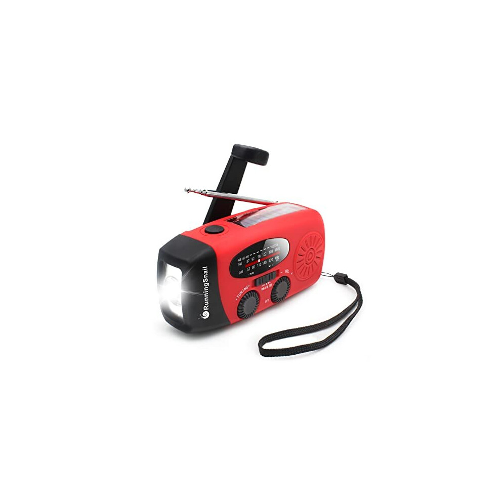 Runningsnail Wind Up Solar Radio,Emergency Hand Crank Radio Dynamo Radio With Rechargeable Usb Phone Charger,Flashlight Torch By | Emergency Use