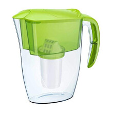 AQUAPHOR Smile Compact Fridge Water Filter Jug, Includes 1x A5 Filter Cartridge to Reduce Limescale, Chlorine & Heavy Metals, Plastic, Volume 2.9