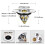 Sink Plug, Sink Strainer Spring Core Pop Up Drain Plug, Universal Sink Stopper Replacement for Bathroom and Kitchen,Chrome Bath Plug No Overflow 6