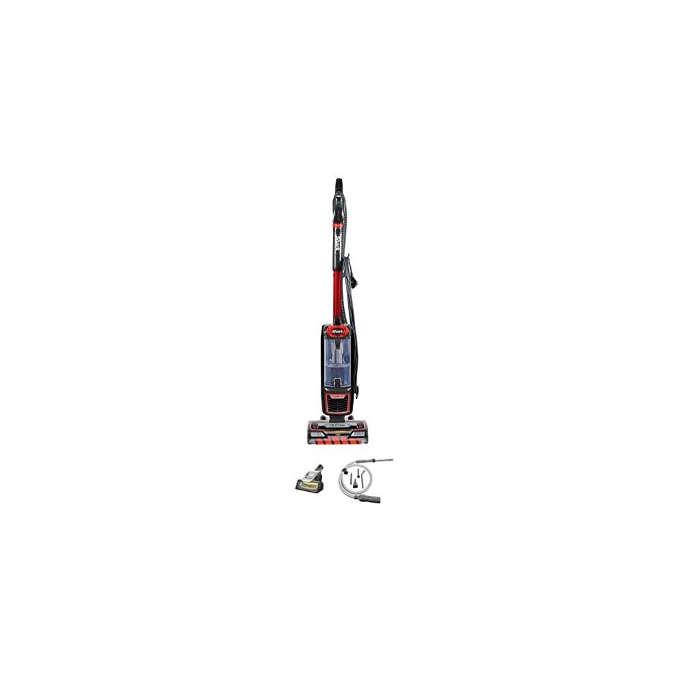 Shark Upright Vacuum Cleaner [NZ801UKTSB] Anti-Hair Wrap, Pet Brush, Car Detail Kit, Red & Black