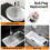 Sink Plug, Sink Strainer Spring Core Pop Up Drain Plug, Universal Sink Stopper Replacement for Bathroom and Kitchen,Chrome Bath Plug No Overflow 2