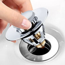 Megory Sink Plug Replacement Universal pop up Sink Plugs,Stainless Steel Drain Universal Sink Plugs, pop up Sink Plugs for Kitchen and Bathroom,B
