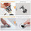 Sink Plug, Sink Strainer Spring Core Pop Up Drain Plug, Universal Sink Stopper Replacement for Bathroom and Kitchen,Chrome Bath Plug No Overflow 5