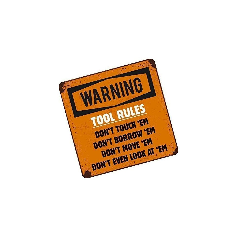 Ct Design Tool Rules Don't ! Funny Tool Box Toolbox Chest Vinyl Car Sticker Decal Vinyl 100X100mm Approx. 3063265872291