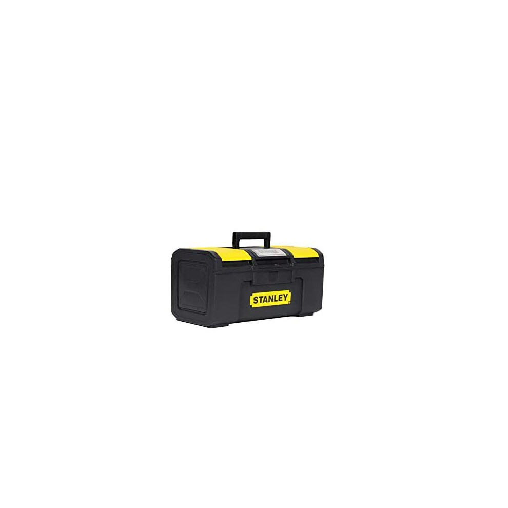 STANLEY DIY Toolbox Storage with 1 Touch Latch, 2 Lid Organisers for Small Parts, 16 Inch, 1-79-216