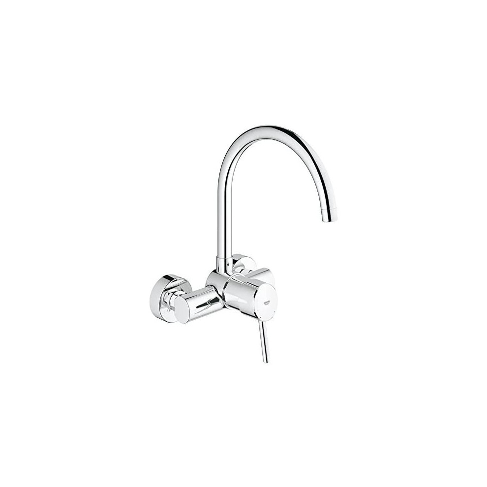 Grohe 32667001 Concetto Single-Handle Bathroom Sink Tap Wall Assembly