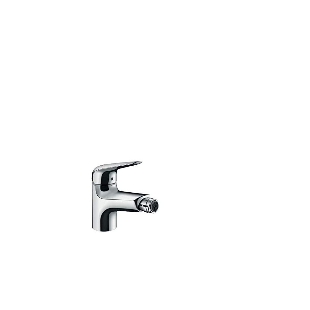 hansgrohe Novus HB7HL 71142000 Single Lever Bidet Mixer 70 with Pop-Up Waste Chrome Fittings Silver