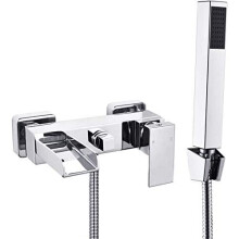 [Wall Mounted] Hapilife Chrome Bath Filler Waterfall Mixer Tap Bathroom Handheld Shower Head (DT10F)