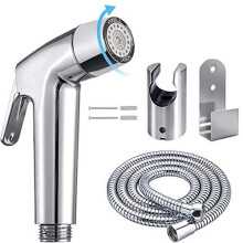 Handheld Bidet Sprayer Toilet Bathroom with Wall Bracket Hose Set, Closestool, Squatting Pan, Water Flower, Floor Cleaning Cloth Diaper for Bathr