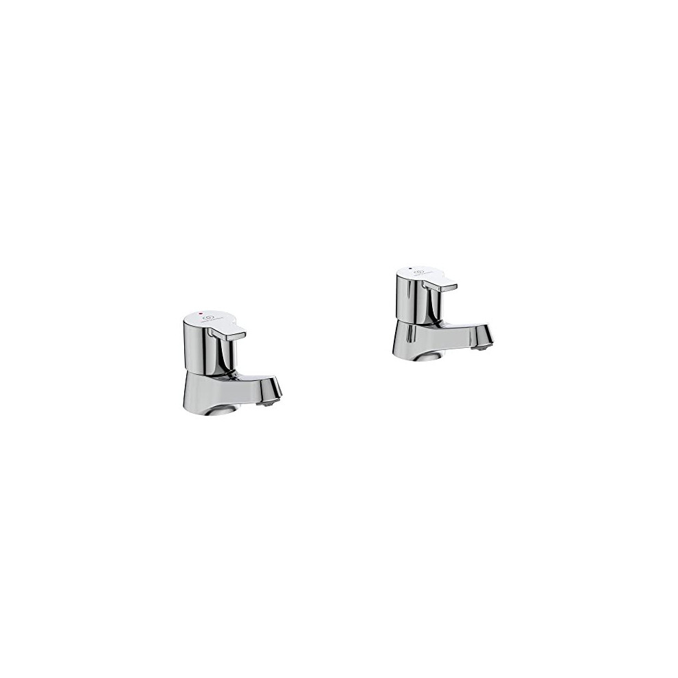 Ideal Standard Calista Pillar Basin Taps, B1146aa,Chrome 3800861052609