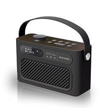 Roxel RDR-40 Stereo DAB/DAB+ Digital and FM Radio Portable Bluetooth Speaker with Dual Alarm Clock Function, USB & Micro SD MP3 Playback Function