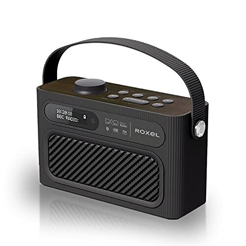 Roxel Roxel RDR-40 Stereo DAB/DAB+ Digital and FM Radio Portable Bluetooth Speaker with Dual Alarm Clock Function, USB & Micro SD MP3 Playback Function