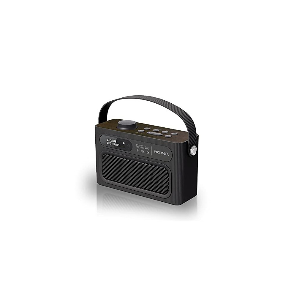 Roxel Rdr-40 Stereo Dab/Dab+ Digital And Fm Radio Portable Bluetooth Speaker With Dual Alarm Clock Function, Usb & Micro Sd Mp3 Playback Function