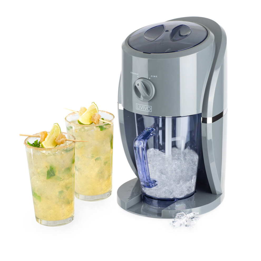 Livivo Electric Ice Crusher And Slushy Machine - Shaver, Cocktail Maker, And Snow Cone Shredder