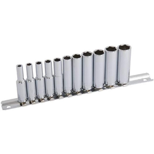 Neilsen 11 Piece 1/4" Drive Deep Socket Set on Holder 1