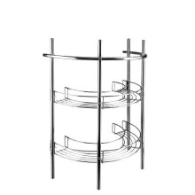 Croydex AJ401341 Chrome Plated Under Basin Storage Unit