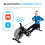 Air Rowing Machine for Home Use Foldable with Roller Wheels Compact Rower with Bluetooth 6