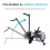 Air Rowing Machine for Home Use Foldable with Roller Wheels Compact Rower with Bluetooth 2
