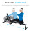 Air Rowing Machine for Home Use Foldable with Roller Wheels Compact Rower with Bluetooth 4