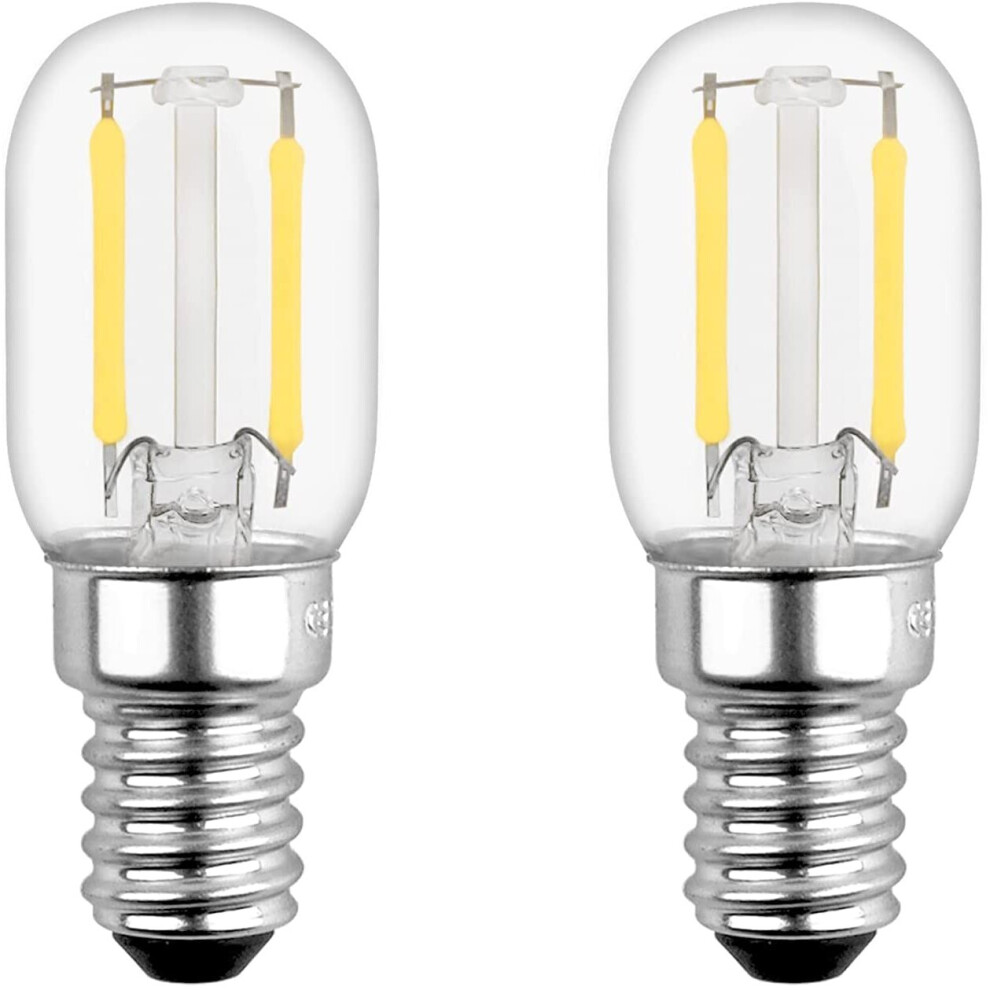 T22 LED E14 Fridge Bulbs 2W Warm White 2700K, 200LM, SES Pygmy Bulbs Replacement for E14 Refrigerator Bulb 15W 230V, Small...