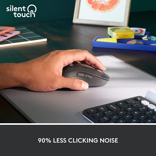 Logitech Maus - Kabellos - Logitech - Signature M650 L - Graphit - Linkshänder 2