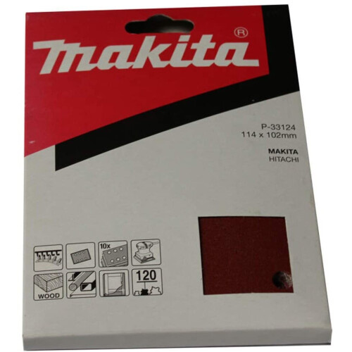 Makita Makita P-33124 Palm Sander Sheets, Multi-Colour 1
