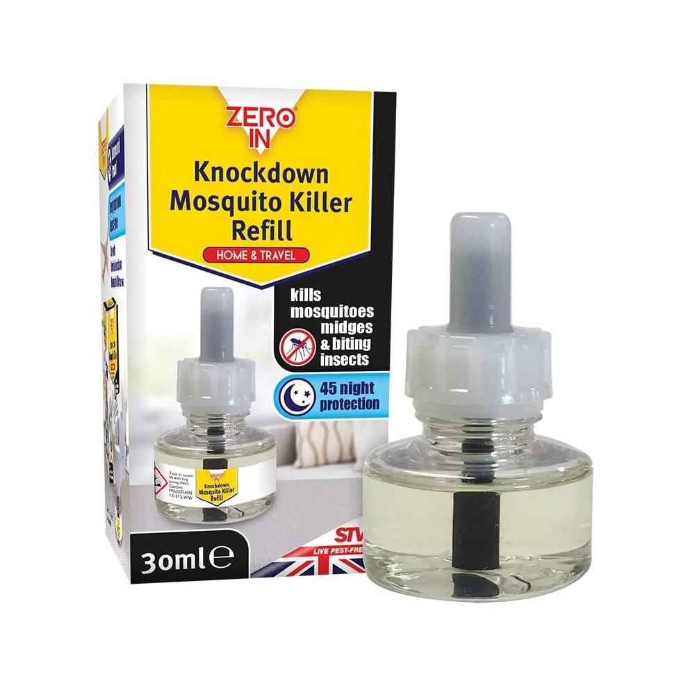 Zero In Mosquito Killer Refill, Transparent (Refill for ZER740 Knockdown Mosquito Killer)