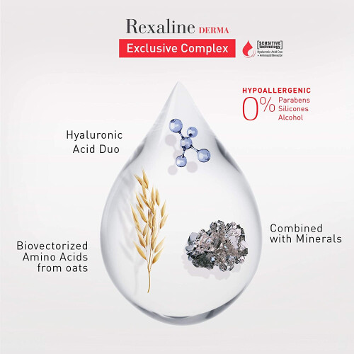 Mască de dormit de noapte, Rexaline, Set, Derma, Hrănitor, 6 buc, 3 ml 2