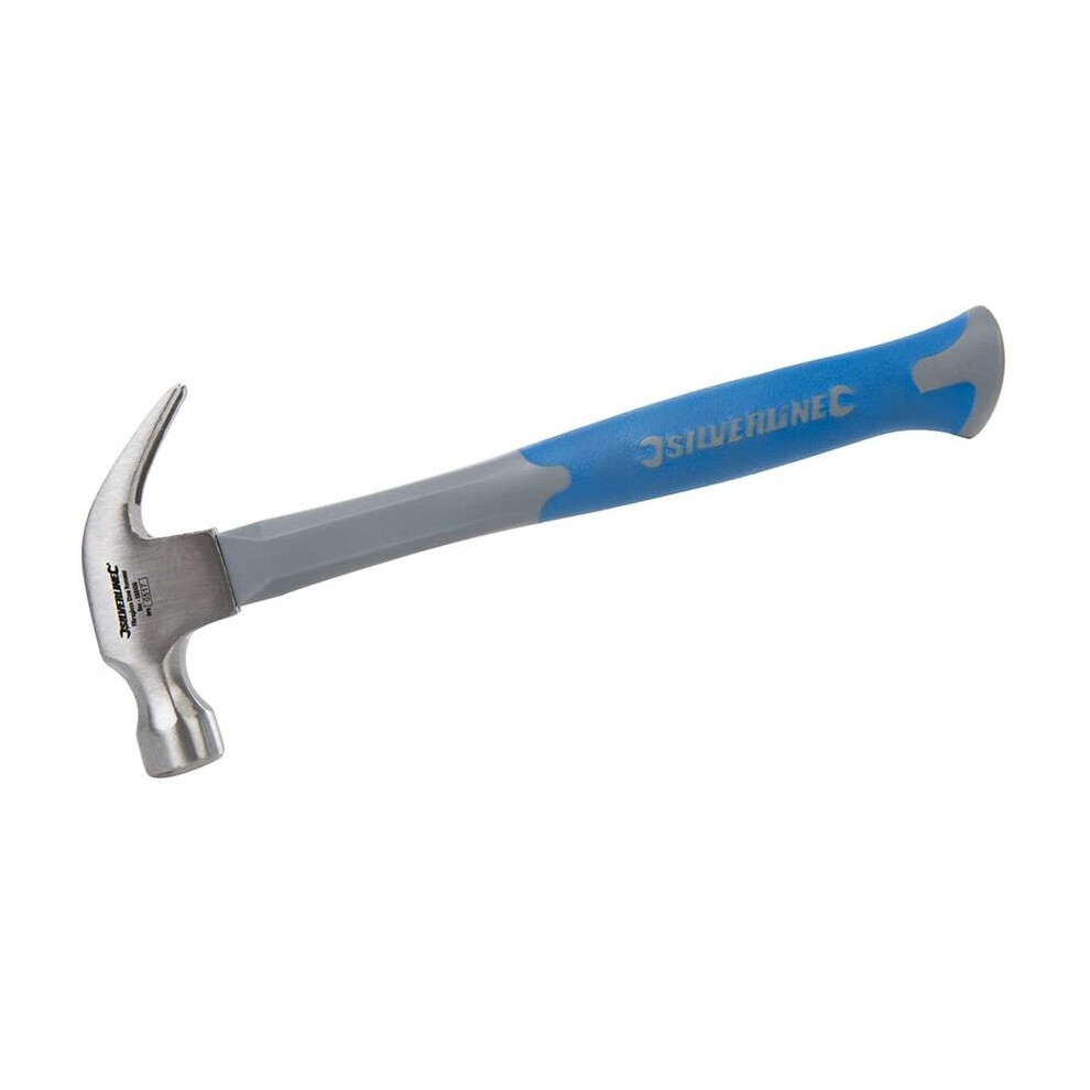 Silverline 580456 Fibreglass Claw Hammer, 8 oz