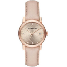 BURBERRY BU9131 Women's Leather Strap Wrist Watch