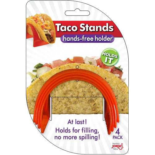 Jokari Jokari Cocina Collection E-Z Fill Taco Stands, 4-Pack 1