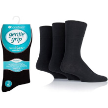 Heren Sokkenwinkel Cotton Rich Gentle Grip Diabetic Sokken 6-11 Diverse kleuren