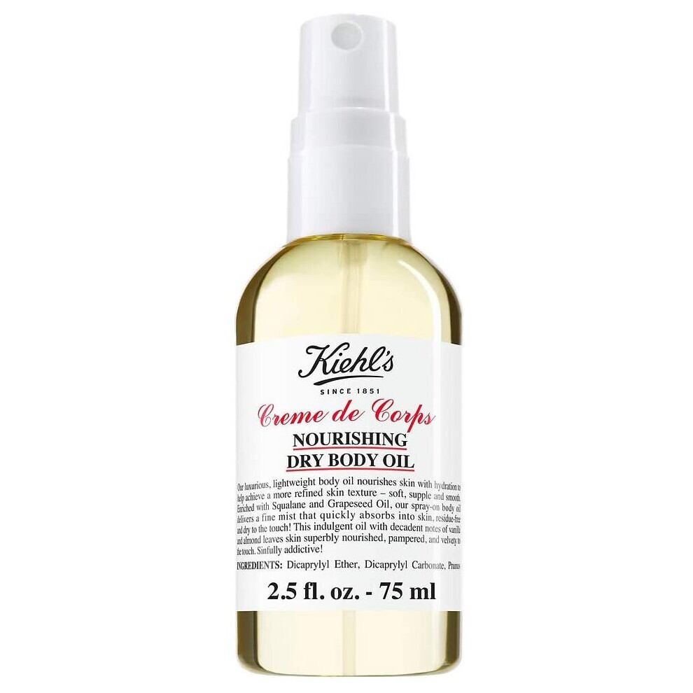 Kiehl's Creme de Corps Nourishing Dry Body Oil 5.9oz (175ml)