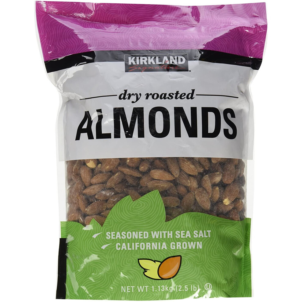 Kirkland Signature Dry Roasted Almonds Net Wt 1.13Kg(2.5 Lb)