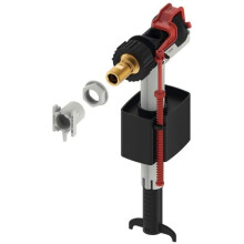 TECE 9820353 Cistern Valve (Adjustable Fill Level, Compact, Low Noise), Black
