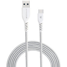 TECHGEAR Extra Long 2m / 6.5 Ft STRONG High Durability Braided USB C Charging & Data Sync Cable for USB Type-C Devices Compatible with Apple iPad Pro