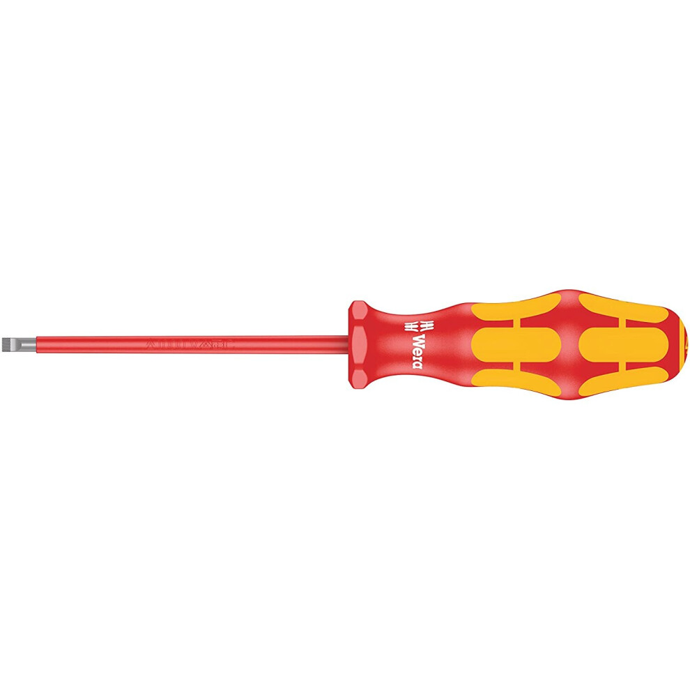 Wera 006121 Kraftform 160 VDE Insulated Screwdriver Slotted Tip 5.5mm /200mm